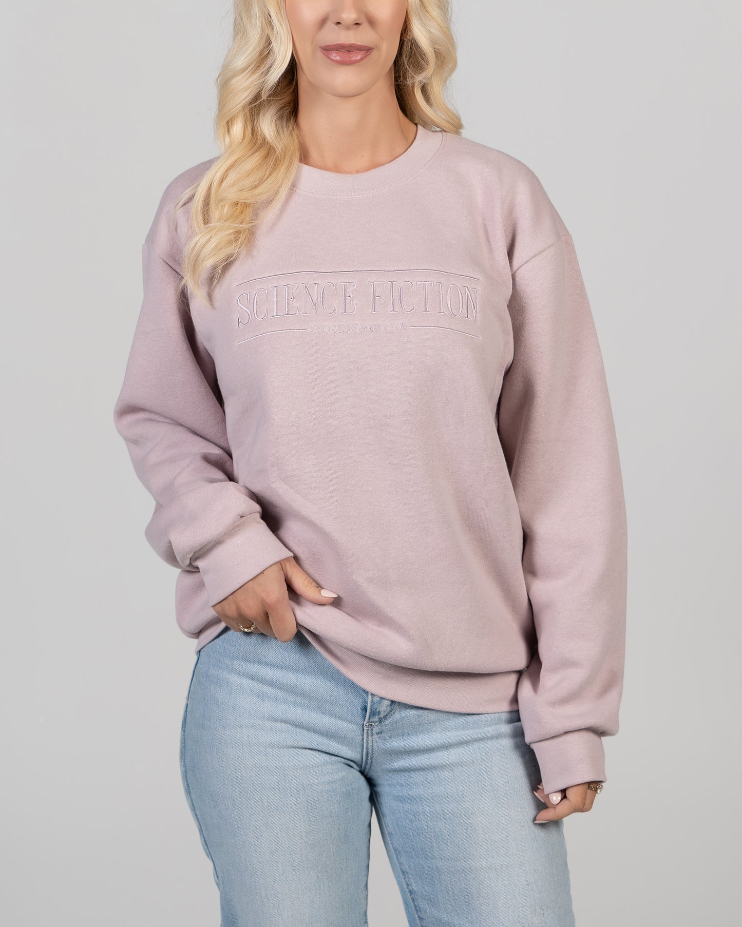 'Science Fiction' Classic Embroidered Crew