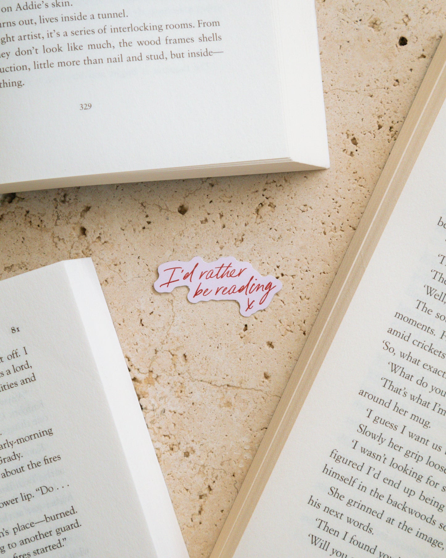 'I'd Rather Be Reading' Sticker