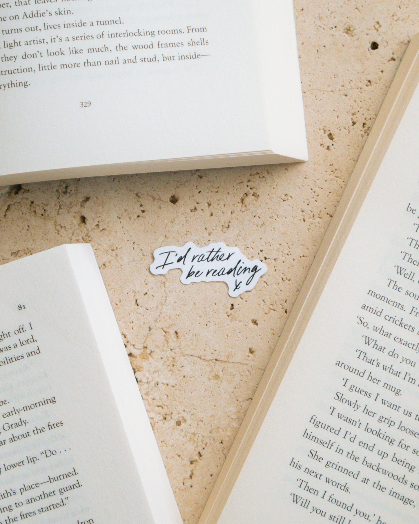 'I'd Rather Be Reading' Sticker