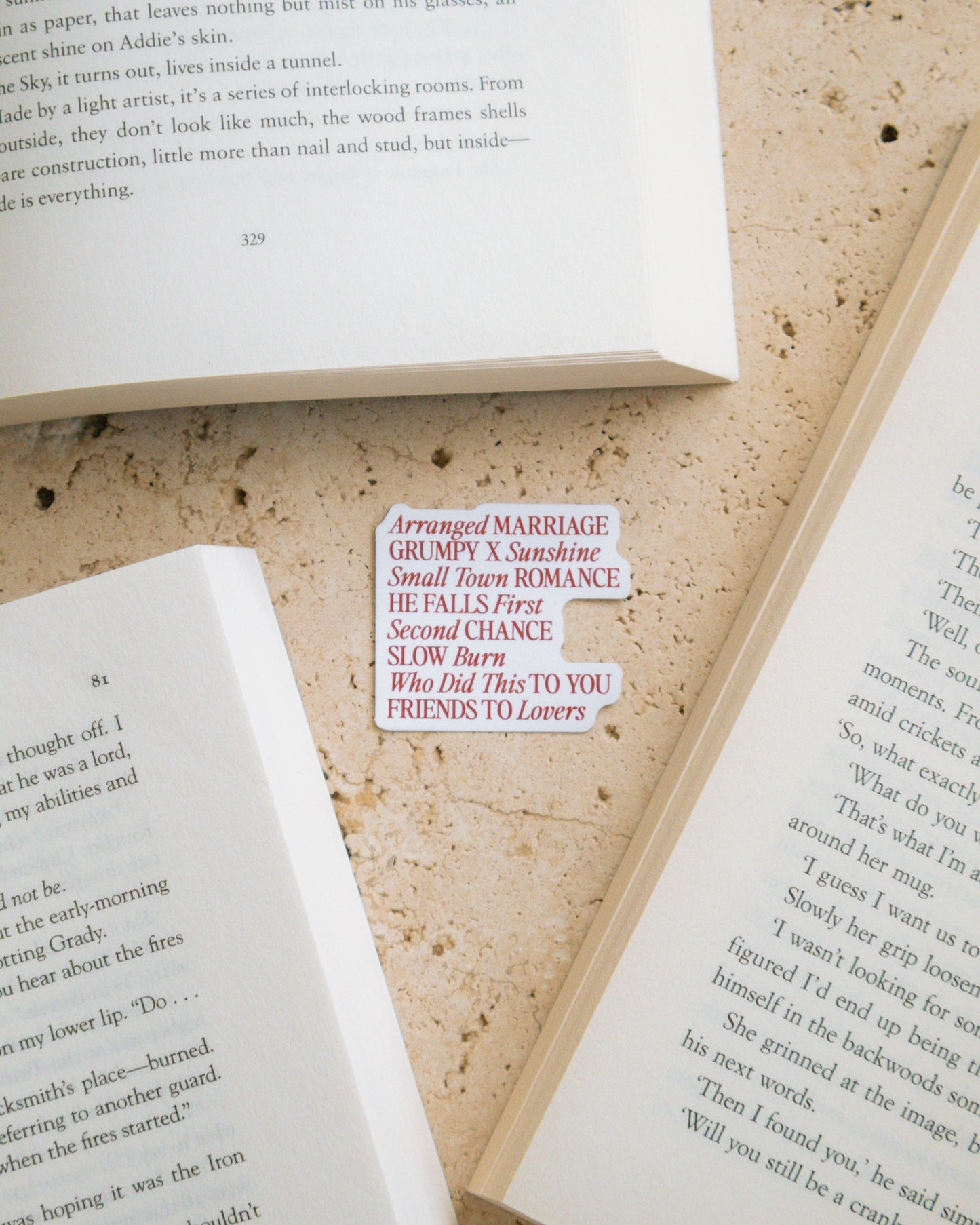 'Romance Tropes' Sticker