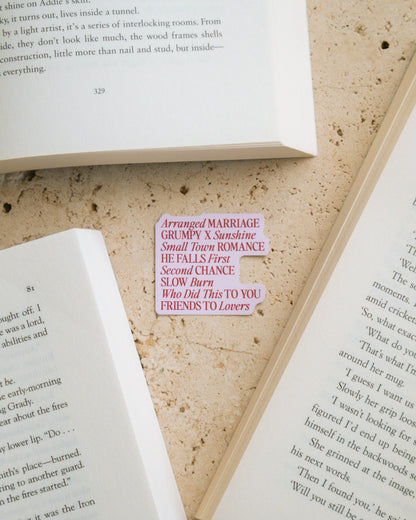 'Romance Tropes' Sticker