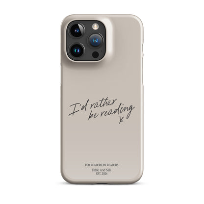 'I'd Rather Be Reading' Phone Case