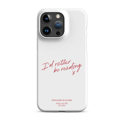 'I'd Rather Be Reading' Phone Case